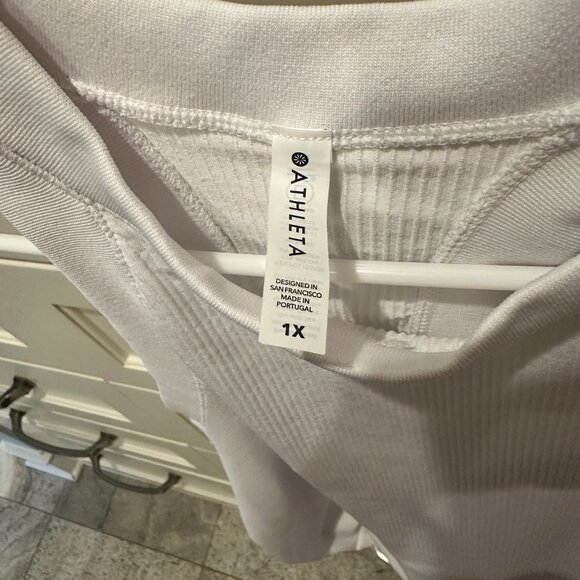 Athleta Renew Seamless Racerback Tank, 530130, White, Size 1X - Picture 3 of 3